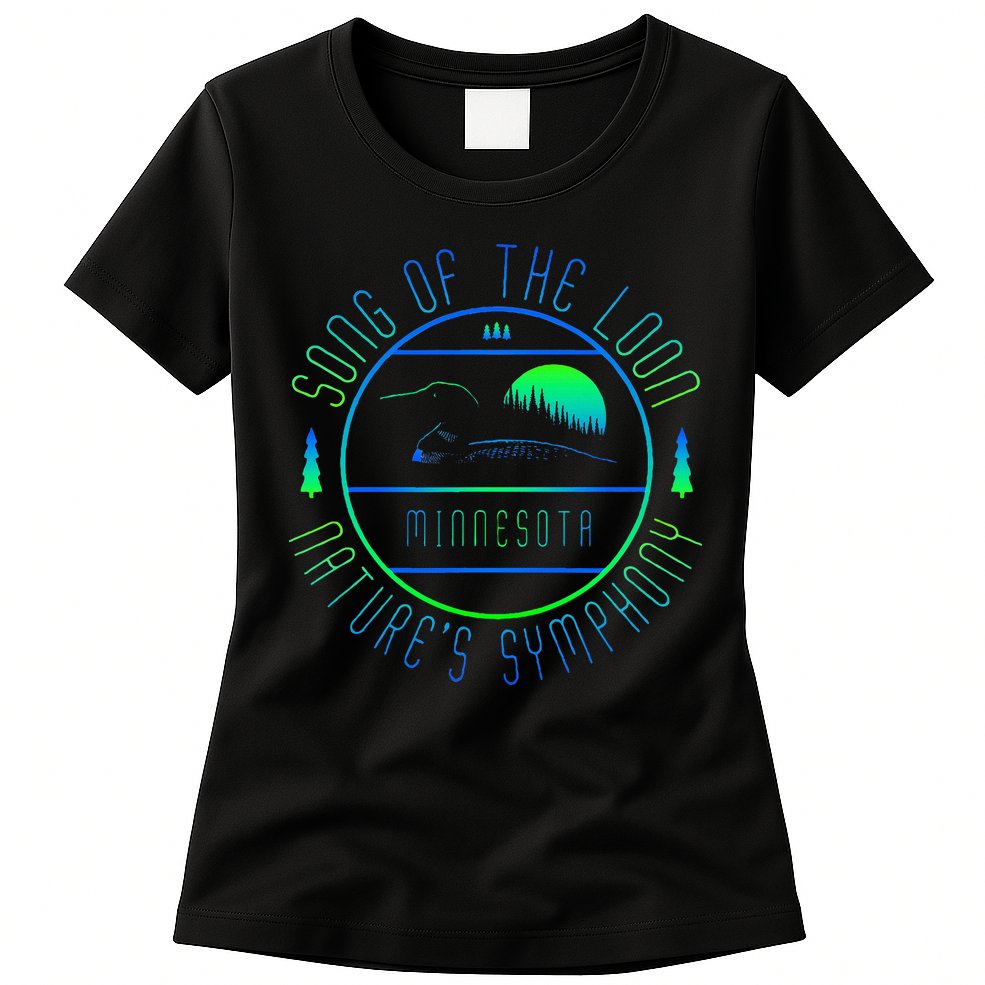 Minnesota Song Of The Loon Minnesota Loon Womens T-Shirt