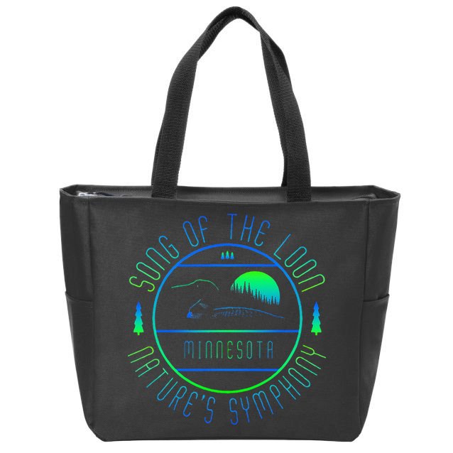 Minnesota Song Of The Loon Minnesota Loon Zip Tote Bag
