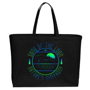 Minnesota Song Of The Loon Minnesota Loon Cotton Canvas Jumbo Tote