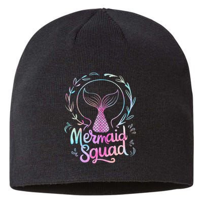 Mermaid Squad Of The Birthday Mermaid Sustainable Beanie