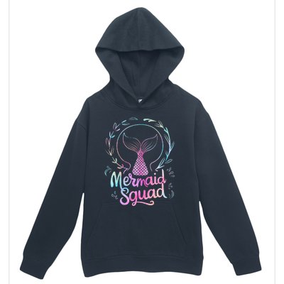 Mermaid Squad Of The Birthday Mermaid Urban Pullover Hoodie