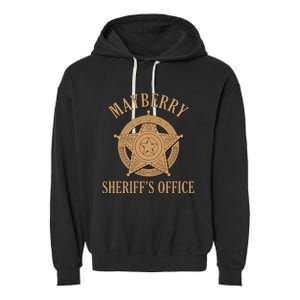 Mayberry SheriffS Office Classic Garment-Dyed Fleece Hoodie