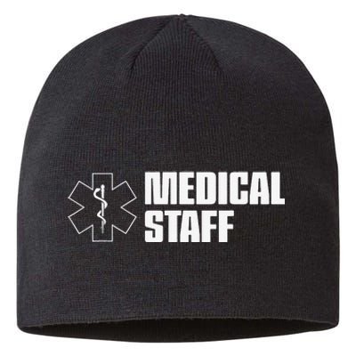 Medical Staff on Front and Back for Events Concerts Crew Sustainable Beanie