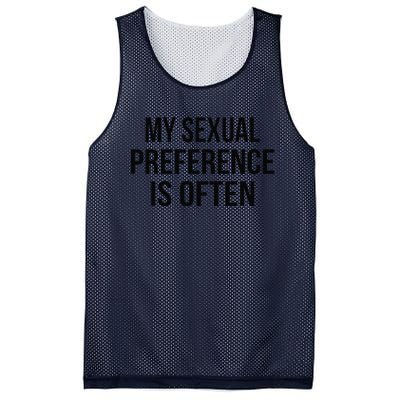 My Sexual Preference Is Often Funny Saying Mesh Reversible Basketball Jersey Tank