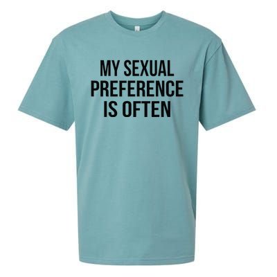 My Sexual Preference Is Often Funny Saying Sueded Cloud Jersey T-Shirt