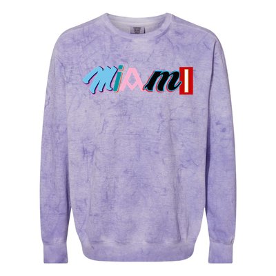 Miami Sports Pride Fan City Colorblast Crewneck Sweatshirt