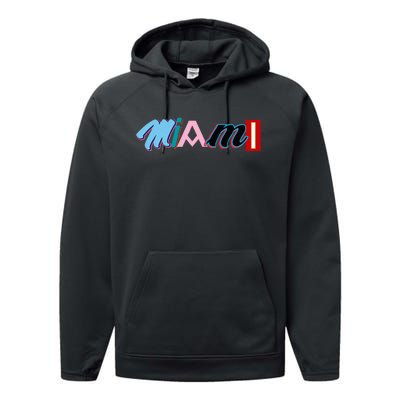 Miami Sports Pride Fan City Performance Fleece Hoodie