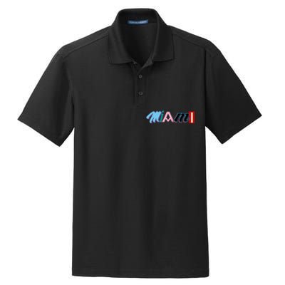 Miami Sports Pride Fan City Dry Zone Grid Polo