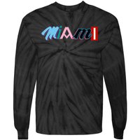 Miami Sports Pride Fan City Tie-Dye Long Sleeve Shirt