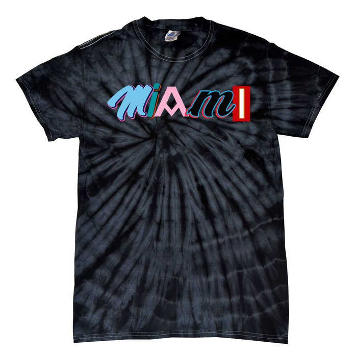 Miami Sports Pride Fan City Tie-Dye T-Shirt