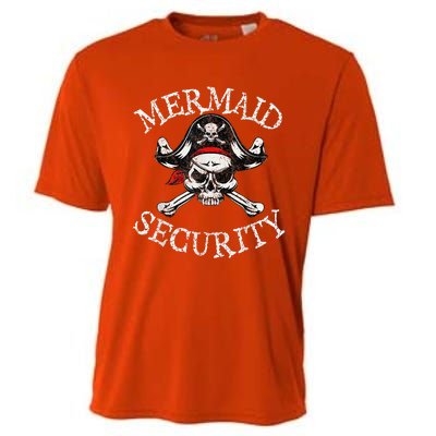 Mermaid Security Pirate Party Dad Brother Family Matching Cooling Performance Crew T-Shirt