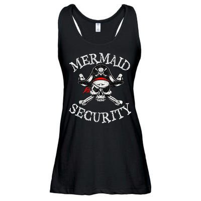 Mermaid Security Pirate Party Dad Brother Family Matching Ladies Essential Flowy Tank