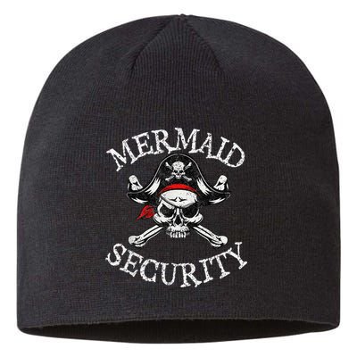 Mermaid Security Pirate Party Dad Brother Family Matching Sustainable Beanie