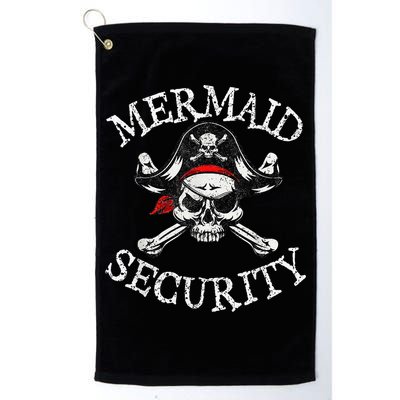 Mermaid Security Pirate Party Dad Brother Family Matching Golf Towel