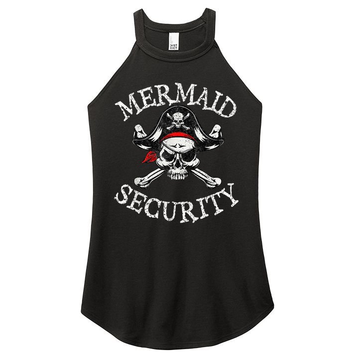 Mermaid Security Pirate Party Dad Brother Family Matching Women's Perfect Tri Rocker Tank