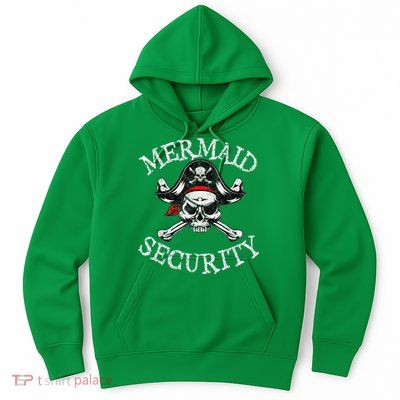 Mermaid Security Pirate Party Dad Brother Family Matching Hoodie