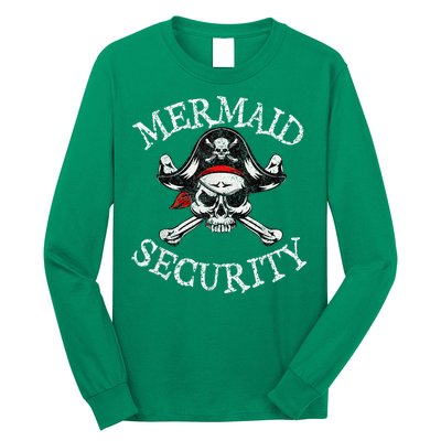 Mermaid Security Pirate Party Dad Brother Family Matching Long Sleeve Shirt
