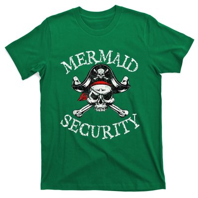 Mermaid Security Pirate Party Dad Brother Family Matching T-Shirt