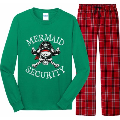 Mermaid Security Pirate Party Dad Brother Family Matching Long Sleeve Pajama Set