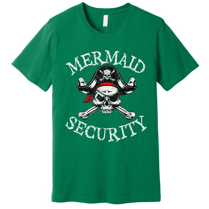 Mermaid Security Pirate Party Dad Brother Family Matching Premium T-Shirt