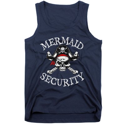 Mermaid Security Pirate Party Dad Brother Family Matching Tank Top