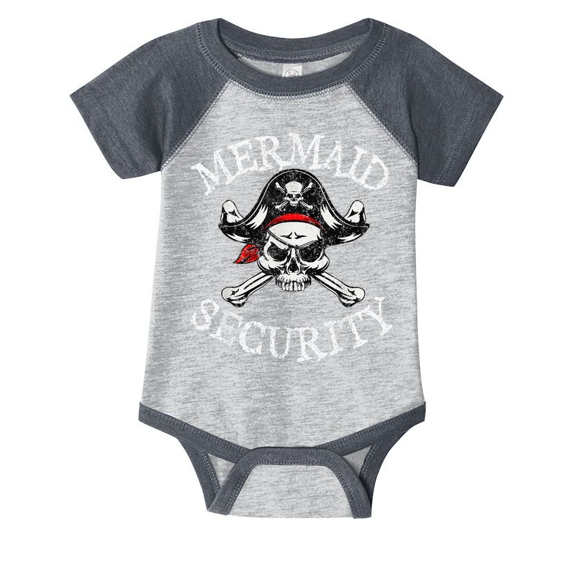 Mermaid Security Pirate Party Dad Brother Family Matching Infant Baby Jersey Bodysuit