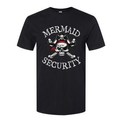 Mermaid Security Pirate Party Dad Brother Family Matching Softstyle CVC T-Shirt