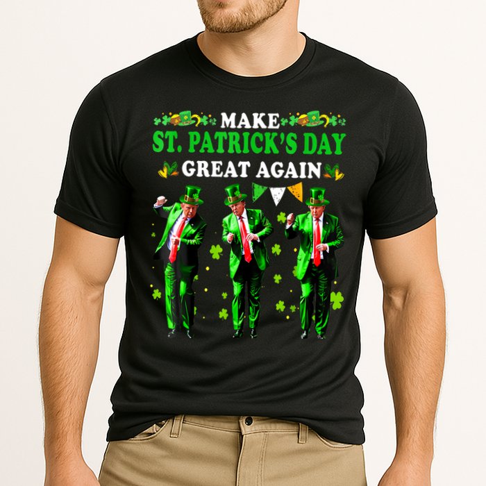 Make St PatrickS Day Great Again Funny Trump Cooling Performance Crew T-Shirt