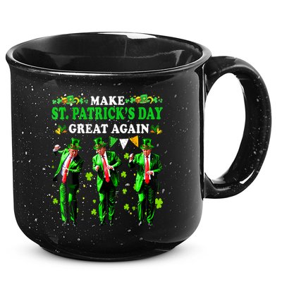 Make St PatrickS Day Great Again Funny Trump 15oz Campfire Ceramic Mug