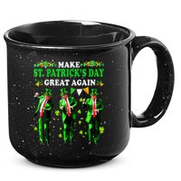 Make St PatrickS Day Great Again Funny Trump 15oz Campfire Ceramic Mug