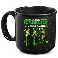 Make St PatrickS Day Great Again Funny Trump 15oz Campfire Ceramic Mug