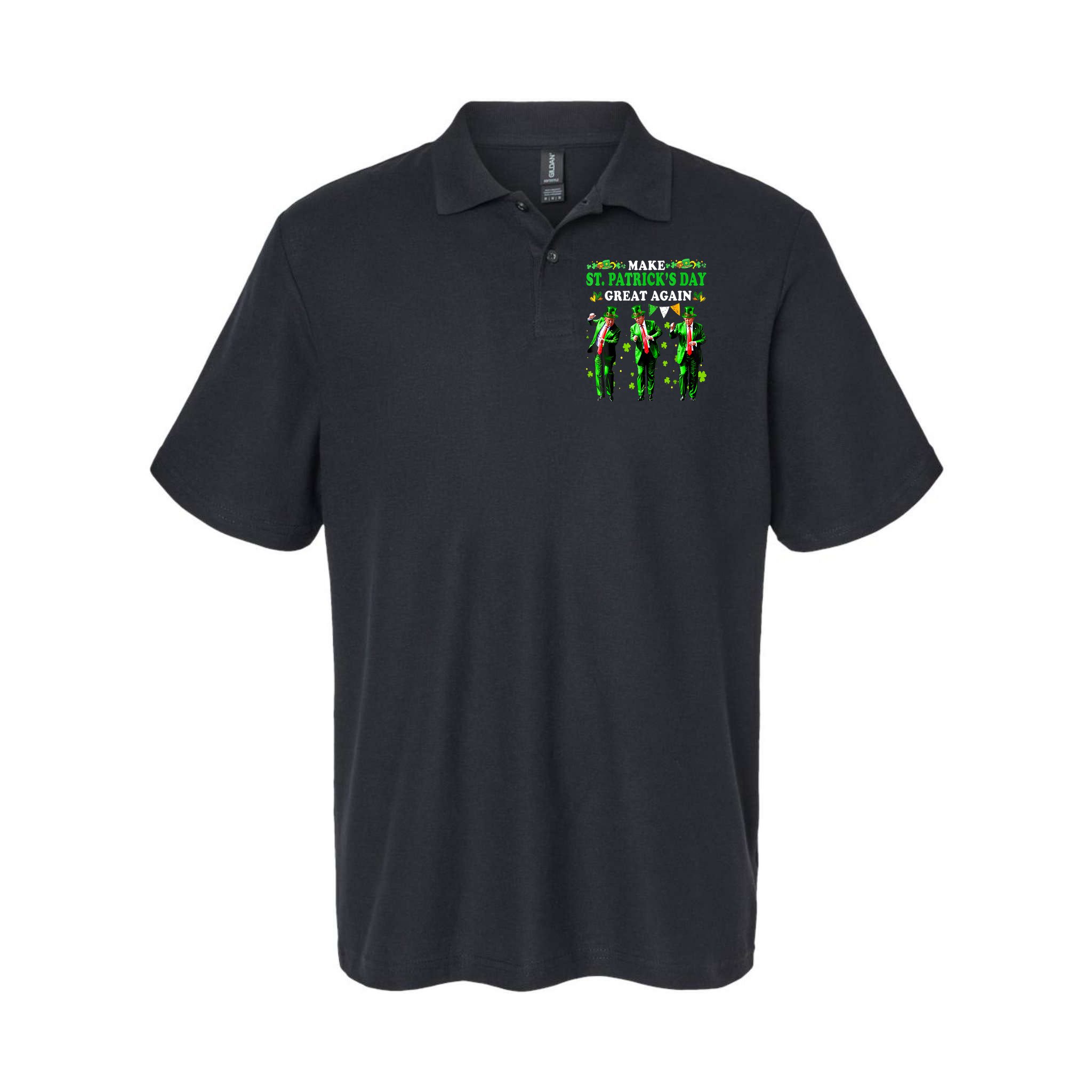 Make St PatrickS Day Great Again Funny Trump Polo
