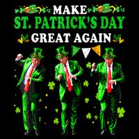Make St PatrickS Day Great Again Funny Trump 16 in Basic Backpack