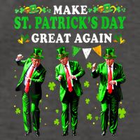 Make St PatrickS Day Great Again Funny Trump Vector Backpack