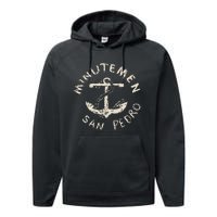 Minutemens San Pedro California In 1980 Performance Fleece Hoodie