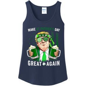 Make St Patricks Day Great Again Irish Leprechaun Trump Beer Ladies Essential Tank