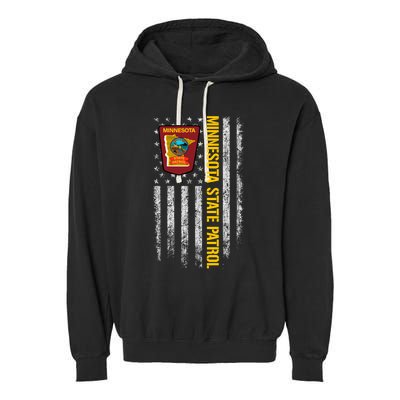 Minnesota State Patrol American Flag Garment-Dyed Fleece Hoodie