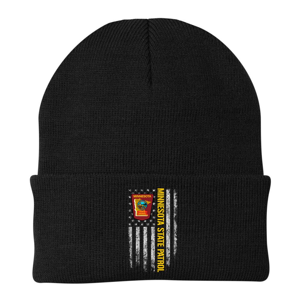 Minnesota State Patrol American Flag Beanie