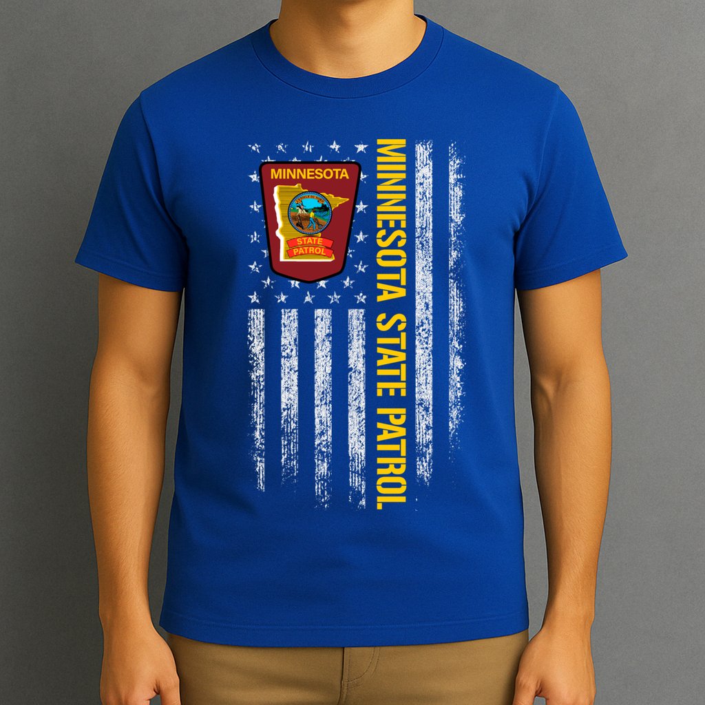 Minnesota State Patrol American Flag T-Shirt