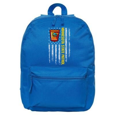 Minnesota State Patrol American Flag 16 in Basic Backpack