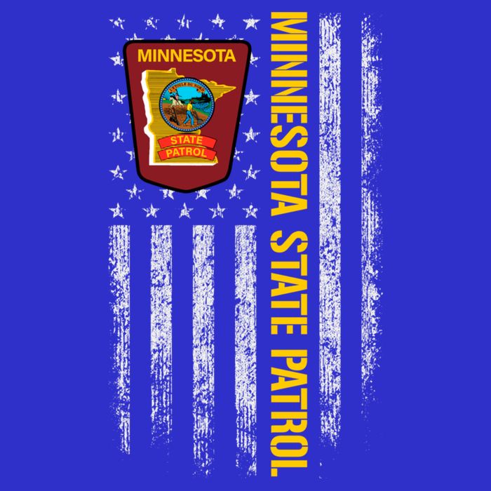 Minnesota State Patrol American Flag 16 in Basic Backpack
