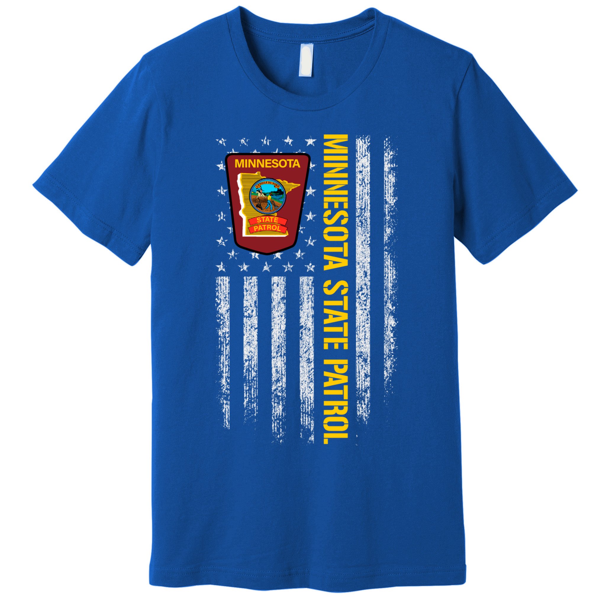 Minnesota State Patrol American Flag Premium T-Shirt
