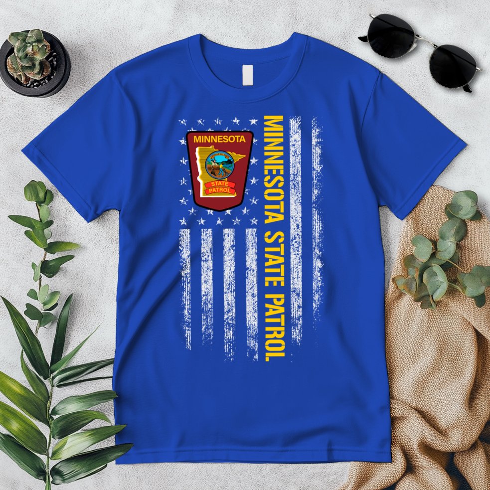 Minnesota State Patrol American Flag Premium T-Shirt