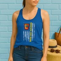 Minnesota State Patrol American Flag Womens Tank Top