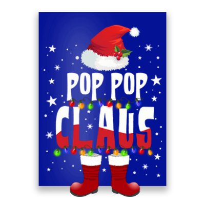 Merry Santa Pop Pop Claus Christmas Family Matching Group Gift Poster