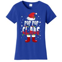 Merry Santa Pop Pop Claus Christmas Family Matching Group Gift Women's T-Shirt