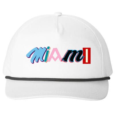 Miami Sports Pride Fan City Snapback Five-Panel Rope Hat