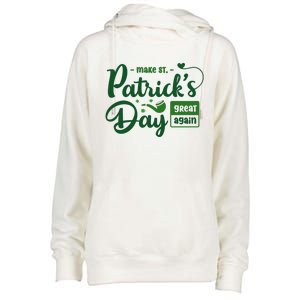 Make St PatrickS Day Great Again Funny Trump Republican 2024 Womens Funnel Neck Pullover Hood