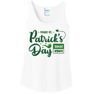 Make St PatrickS Day Great Again Funny Trump Republican 2024 Ladies Essential Tank