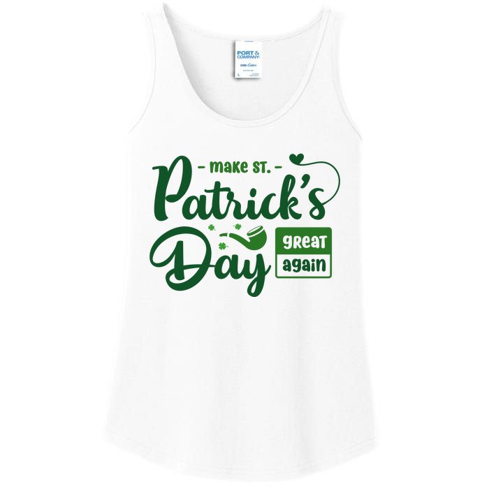 Make St PatrickS Day Great Again Funny Trump Republican 2024 Ladies Essential Tank